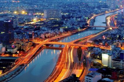 Cruise Dinner On Saigon River - The Views at Night: City Lights From a Moving Seat