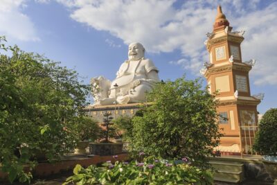 From HCM City: Mekong Delta Tour with Sampan Journey - My Tho and Vinh Trang Pagoda: a calm start with mixed cultural design