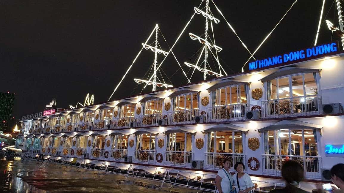 From Ho Chi Minh: Private Dinner Cruise on Saigon River Tour - District 1 Pickup and Getting On Board the Saigon Princess
