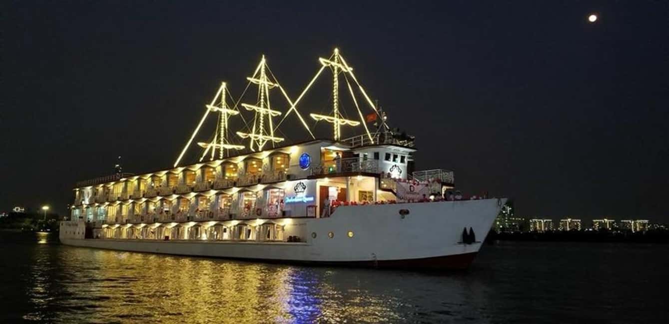 From Ho Chi Minh: Private Table Dinner on cruise Saigon - A private table dinner in about four hours