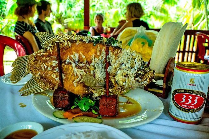 HCM:Mekong Delta Boat,Khotcake cooking Coconut Village,SmallGroup - Coconut Canal Rowing and Village Time in Real Delta Pace
