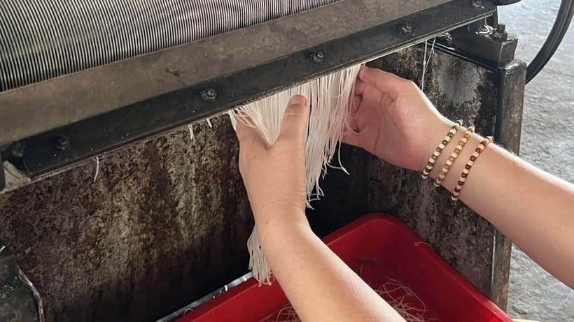 Ho Chi Minh: Authentic boat trip - Cai Rang Floating Market - Lò hủ tiếu: making rice noodles in a family-run workshop