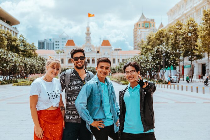 Ho Chi Minh City Motorbike Tour with Student | Saigon Adventure - The highlights route: Saigon Cathedral, Central Post Office, Opera House, and City Hall