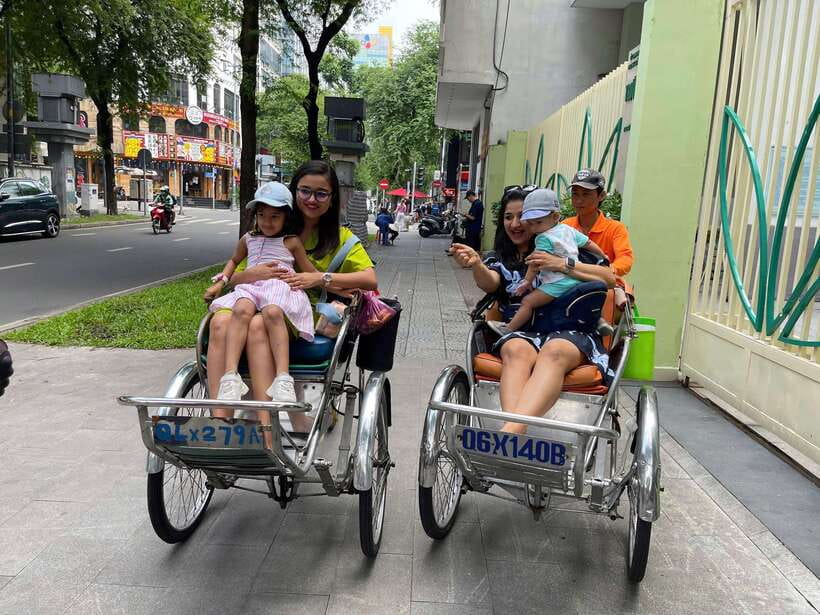Ho Chi Minh City Sightseeing Panoramic Cycling Tour By Cyclo - Nguyễn Hu Walking Street and the Pink Church Moment