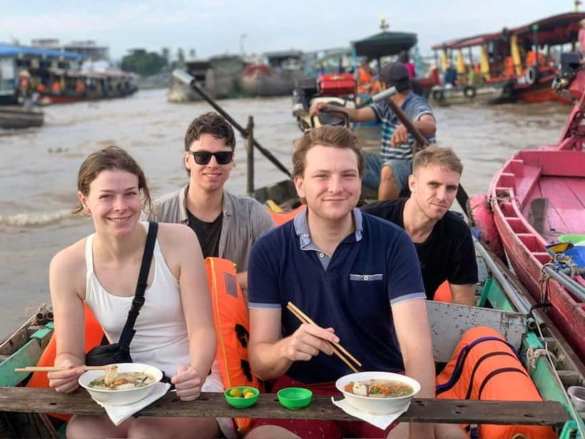 Ho Chi Minh: Group Cai Rang Floating Market 1 Day Tour - Breakfast on the boat: shaken noodles and braised coffee