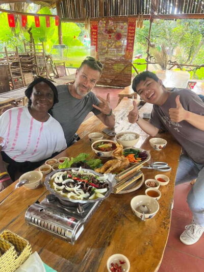 Ho Chi Minh Street Food Private Tour With Funny Guide - Nguyen Hue Street, the Saigon River, and skyline views on the route