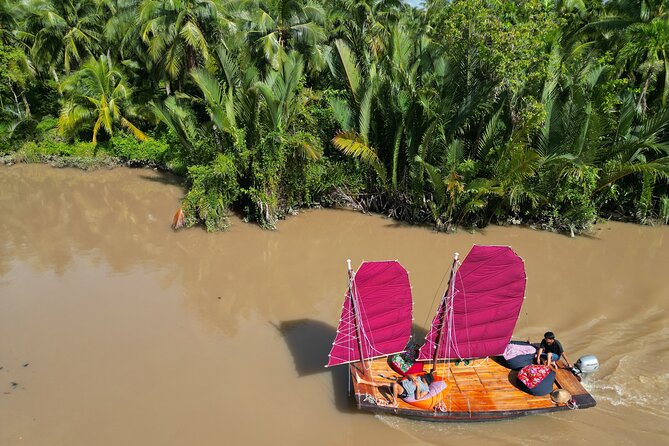 Mekong River Relaxing Sail boat cruise to Coconut Canals (1.5HRS) - Small group energy: friendly staff, limited onboard interpretation