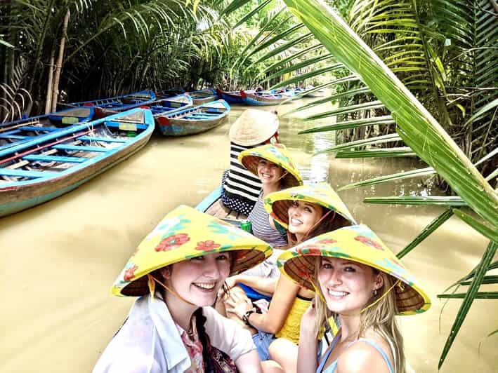 Private Vinh Trang Pagoda & Mekong Delta from Ho Chi Minh - Motorboat cruise to Ben Tre: islets make the river feel like a map
