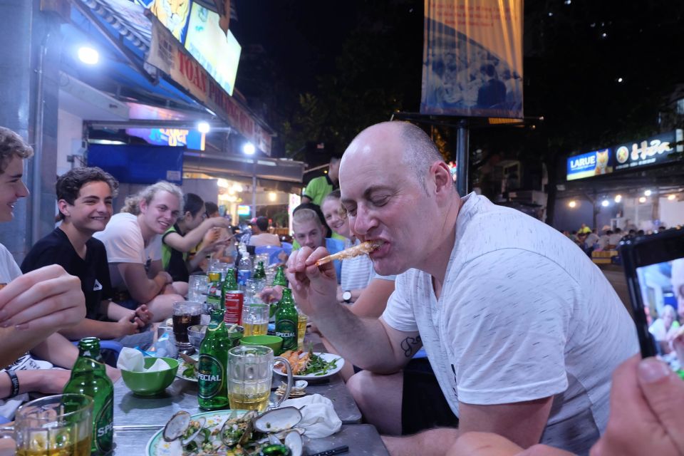 Saigon: Night Sightseeing And Street Food Tour By Vespa - Coffee and kumquat tea at a cafe with a 1968 story