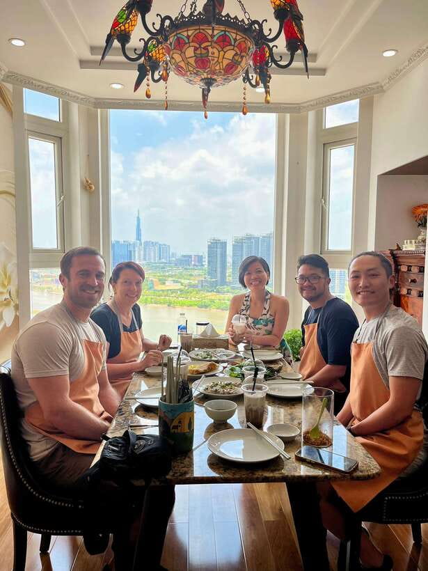 Top Home Cooking Class with Stunning River View AC Kitchen - English Communication That Helps You Learn, Not Just Eat
